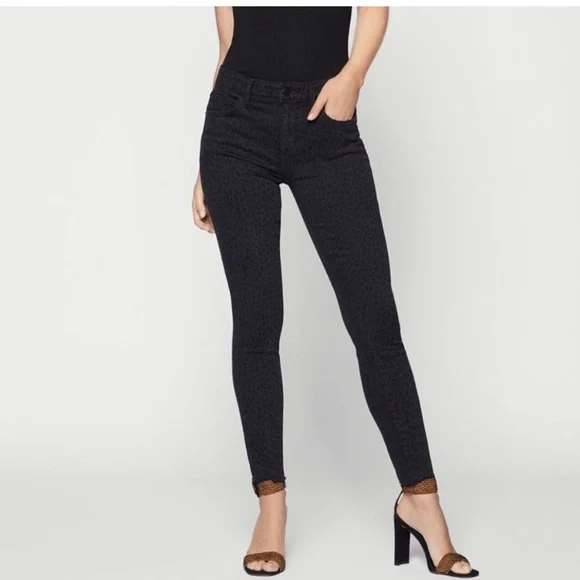 BCBG Generation - Leopard Print Skinny Jeans - size 26 - Picture 2 of 5